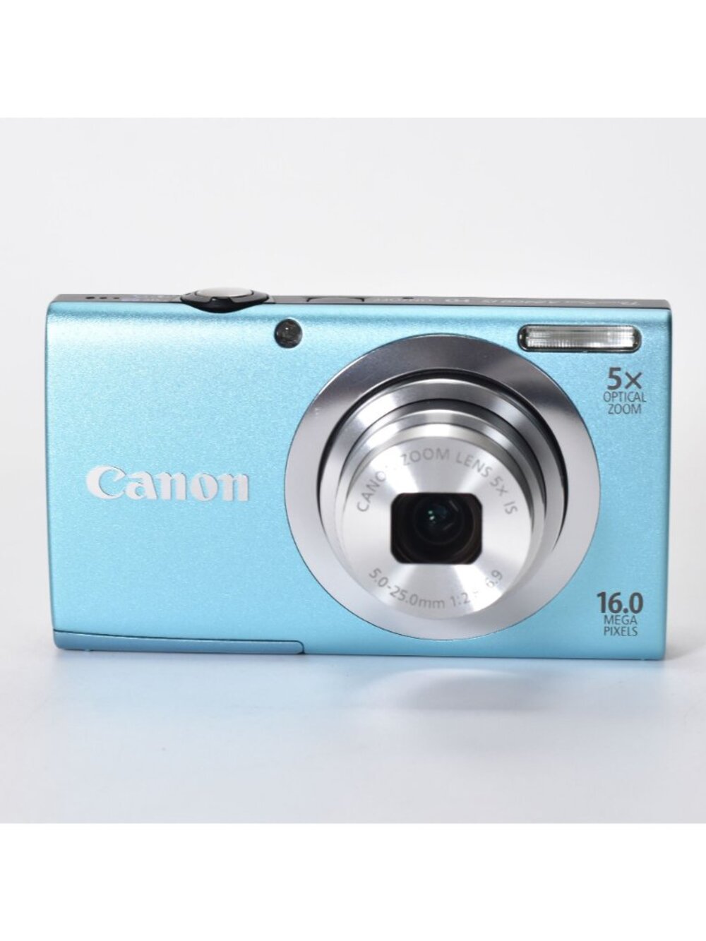 Canon PowerShot A2400 IS 16.0MP Digital Camera Blue 5x Opt Zoom 64GB SD Bundle - Picture 2 of 16